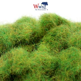 WWS War World Scenics WWScenics | 6 mm Spring Static Grass Fibres | 500 ml | WSG6-008 | Scattered Grass for Model Railway and Model Making