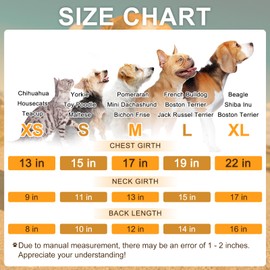 BEAUTYZOO Small Dog Sweater Fleece Vest Winter Jacket, D-Ring Leash Attachment for XS S Puppy Medium Sized Breeds Dogs, Cold Weather Dog Clothes Windproof Keep Warm, Plaid L