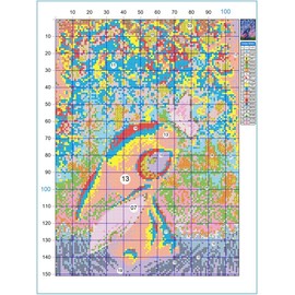 ARAZADR DIY Cross Stitch Kits for Home Decor, 3 Strands 11CT Stamped Embroidery Crafts Needlepoint Starter Kits for Beginners Adults and Kids- Cartoon Stitch and Butterfly Pattern, 11.81×15.75Inch