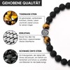 Men's Bracelet Pearl Bracelet Viking Jewellery - 10 mm Black