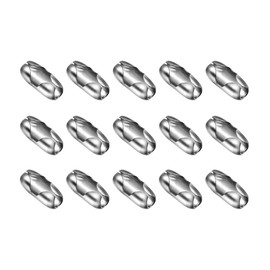 15pcs Roller Blind Chain Connector Clips - 4.5mm Replacement Blind Pull Cord Connector - Beaded Pull Chain Extension Matching Connectors Blind Cord Connector for Blinds,Stainless Steel