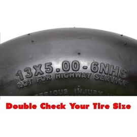 MowerPartsGroup (2) Pneumatic Wheel Assemblies 13x5.00-6 fits John Deere Replaces TCA13769