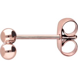 FILANGO 1 Pair Surgical Steel Stud Earrings, 3 Balls, Ear Jewellery, Choice of Colours, Stainless Steel