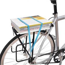 Rack Strap Small Cargo Net by Delta Cycle - Expandable Elastic Strap with Hooks Stretches to Keeps Your Gear Tightly in Place - Bike Cargo Net for Bikes & Kayaks