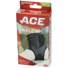Ankle Brace, Deluxe, Adjustable, Moderate-Stabilizing Support 1 ct (Pack of 2)