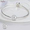 LONGLUCK Silver 925 Birthstone Charms Bead Fit European Bracelets Necklace,