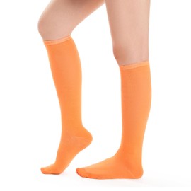 Ammiko Orange Knee High Socks for Women Velma Socks Orange Socks Orange Knee Socks Velma Costume Long Orange Socks