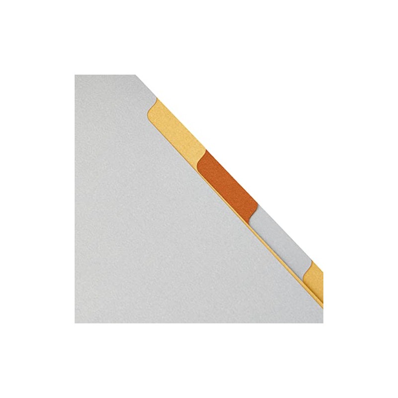 A5 Metallic 6 blank tabs index