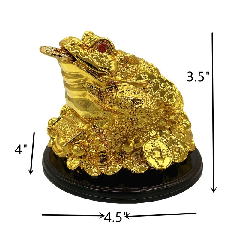 Betterdecor Feng Shui Money Frog (Three Legged Wealth Toad) Chan