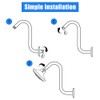 Joyzan S shaped Shower Arm, High Rise Shower Head Extension