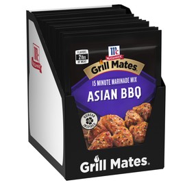 McCormick Grill Mates Marinade Mix, Asian BBQ, Korean-Inspired, 15 Minute Marinade for Chicken, Steak, and More, 1.25 oz (Pack of 12)