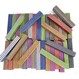 Pen Kit Mall 15 Pc Spectraply Assorted Colored Wood Pen Blanks For Pen Turners