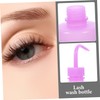 VICASKY 2pcs Lash Washing Bottles with Curved Spout Durable Squeeze