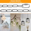 6 Feet Chain for Chandelier Silver, 120 Pounds Pendant Light