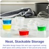 GUSTO [2 oz.-100] Count Clear Disposable Plastic Portion Cups with