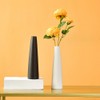 Small Ceramic Bud Vase Tall Conic Narrow Neck Single Stem