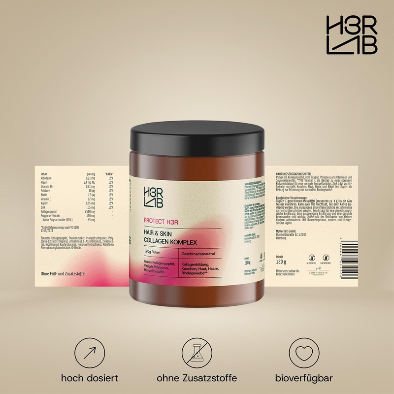 H3R Lab Hair & Skin Collagen Complex Powder - Collagen