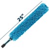 Microfiber Flexible Ceiling Fan Duster with Washable Chenille Dusting Cloth,