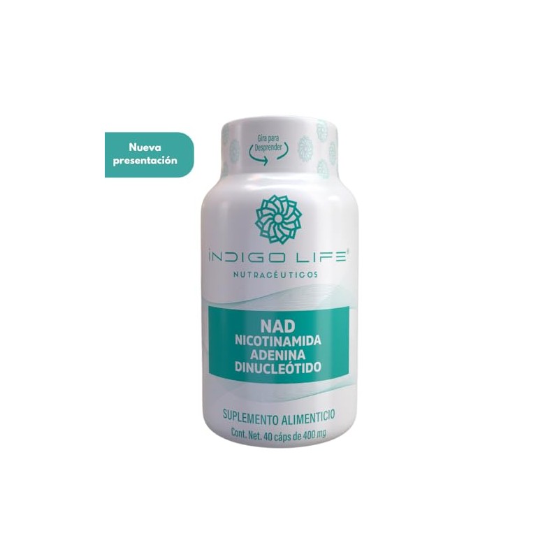 NAD (Nicotinamida Adenina Dinucleotido) 40 Capsulas Veganas de 500 mg