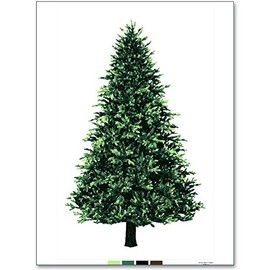 Wood Trunk Christmas Tree Panel Oxford 35.4 inch (90 cm) Tapestry Decoration