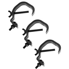 QWORK® 3 Pieces Stage Light Clamp Truss Clamp Stage Lighting Equipment 30-55mm Compatible with Most Stage Lights