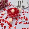 AiFanS 120PCS Red Heart Shaped Marbles Vase Fillers, Acrylic Heart