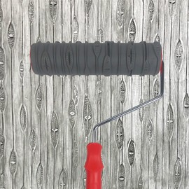 Hanroy 10'' Patterned Paint Roller for Wall Decoration Classic Brick Embossing Texture Rubber Roller Decorative Household DIY Paint Art Tool for Wall Decoration (EG4103TH)