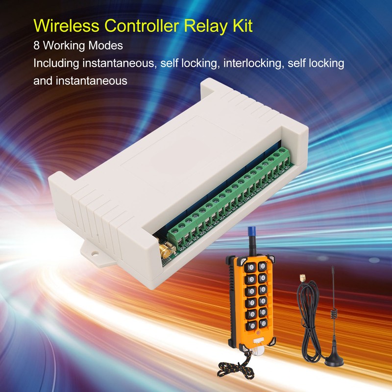 12 Button 433M Remote Control Encoder with Antenna 12 Channel