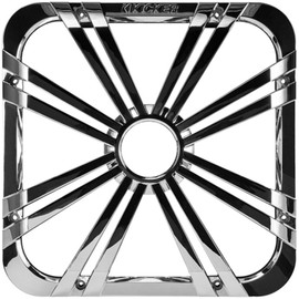 Kicker 10-inch (25cm) Square Subwoofer Grille for 11S10L7,LED, Chrome