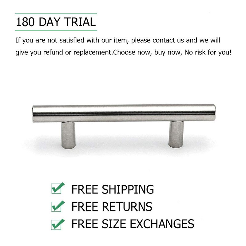 15 Pack Brushed Nickel Cabinet Pulls Drawer Handles - homdiy