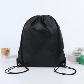 omolly 10Pcs Drawstring Bags, Drawstring gym bag Sports Backpack, Black Drawstring Bag Gym Sack, Gym Bag Drawstring Awstring Backpack, Polyester drawstring bag Storage Bag Black