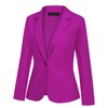 MINTLIMIT Women's Classic Blazer with Notched Lapel and Jetted Pockets