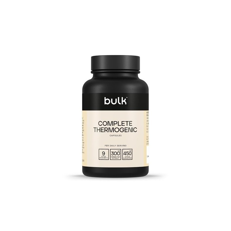 Bulk Complete Thermogenic, Pre-Workout With Caffeine, Chromium, Green Tea, Citrus