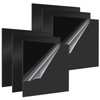 GBACHOOSE 6 Pcs Black Acrylic Sheets, 3mm Black Gloss Acrylic