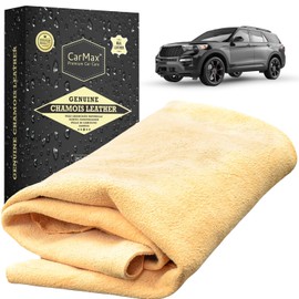 CarMax™ English Premium Grade Professional Natural Chamois Leather - our biggest and best shammy, super soft and highly absorbent, Made in the UK