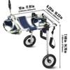 Happybuy 2-Wheel Dog Wheelchair for Back Legs, Lightweight & Adjustable
