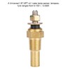 EVGATSAUTO Electric Temperature Sensor, Water/Oil Temperature Temperature 1/8 NPT Electric