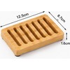 Bamboo Soap Dish for Bathroom & Shower – Self-Draining Design