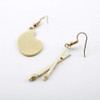 Hand made cute palette brush asymmetric earrings