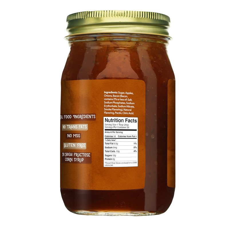 Green Jay Gourmet Bacon Jam - Classic Spread for Burgers,