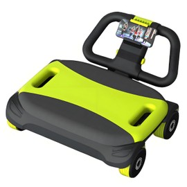 IRISFLY New 4-Wheel Abdominal Roller,Upgraded High-Performance Ab Roller Wheel,Automatic Rebound Ab Roller Board, Strengthen Core & Abs, Ab Machine Perfect for Home Workout