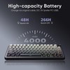 RedThunder K75 Wireless Mechanical Gaming Keyboard, 75% Hot Swappable Creamy