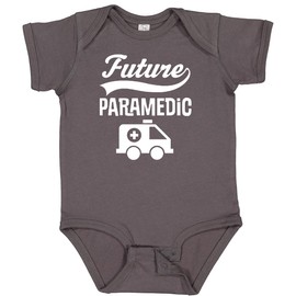 inktastic Future Paramedic Ambulance Baby Bodysuit 6 Months Charcoal Grey 31ef4