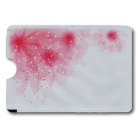 Minder® 5 Pack Designer RFID Blocking Anti Theft Secure Protector Sleeve Holder Wallet for Credit/Debit/ID/Oyster Cards - Prevent Fraud, Card Clash ~ As Seen On BBC (Pink Abstract)