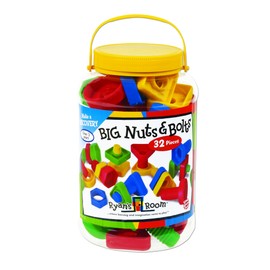 Small World Toys Ryan's Room Educational - Big Nuts and Bolts 32 Pc.