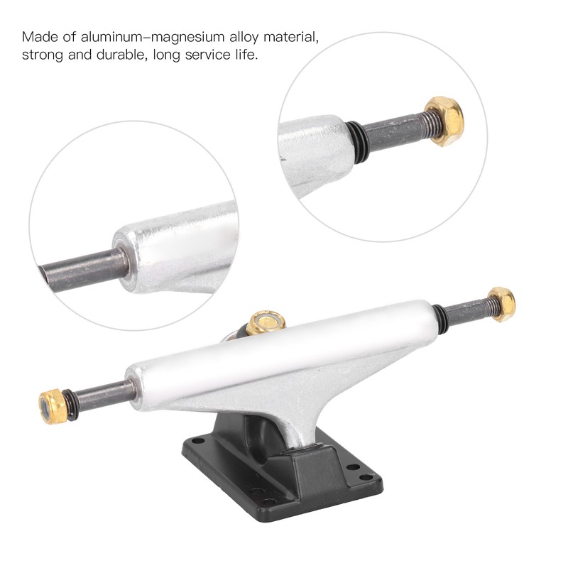 1Pair Skateboard Bracket Maple Skateboard Longboard Support Stand Accessory Silver