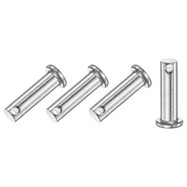 M METERXITY 4-Pack Single Hole Clevis Pins, M8 x 30mm 304 Stainless Steel Flat Head Clevis Pins for Mechanical Linkage/Fixed Parts/Ship Rigging, Link Hinge Pin Reusable