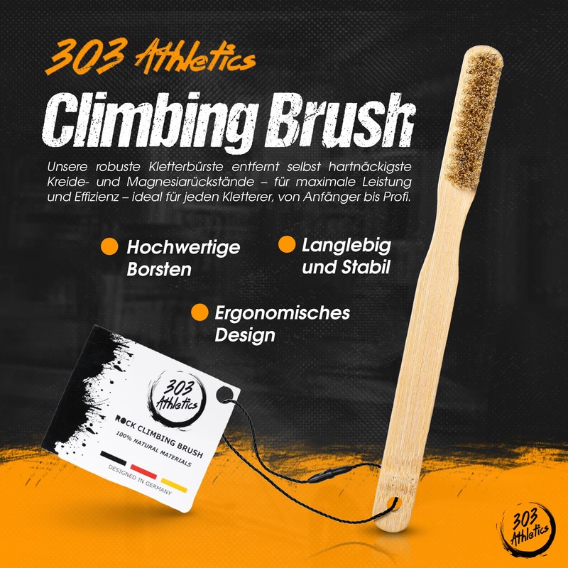 303 Climbing Brush - Sustainable Bamboo Climbing Brush for Chalk