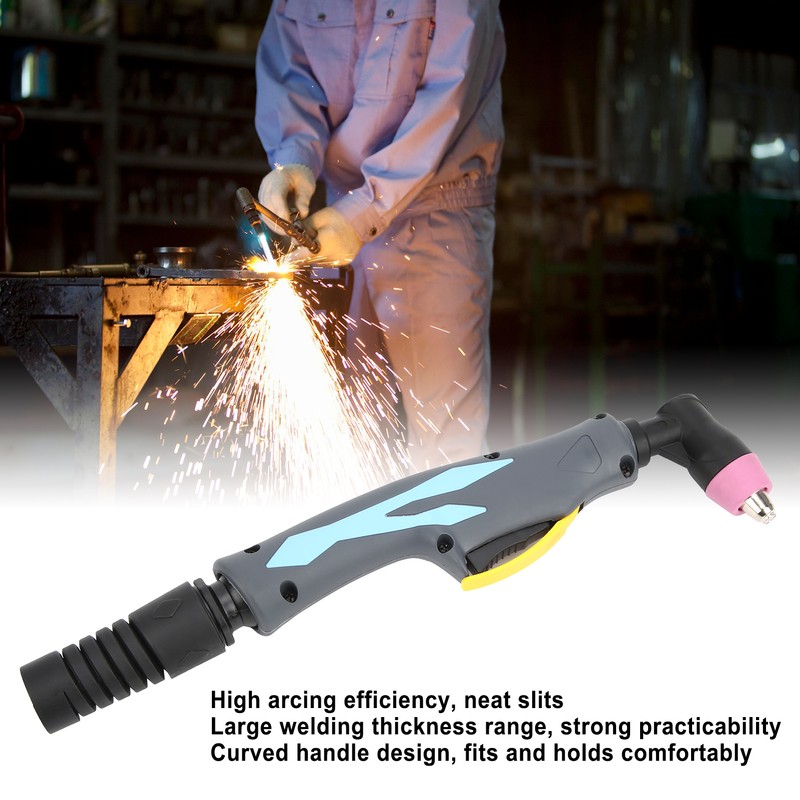 Welding Torch Head Plasma Welding Cutting Gun with Blue Curved