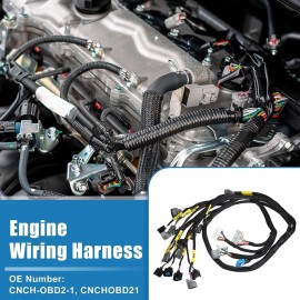 Unbranded Tucked Engine Wire Harness For 1992-2000 Honda Civic Integra OBD2 D & B-series